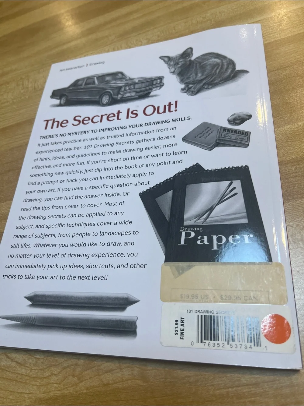 #2769**101 Drawing Secrets by Catherine V. Holmes - White & Burgundy Cover